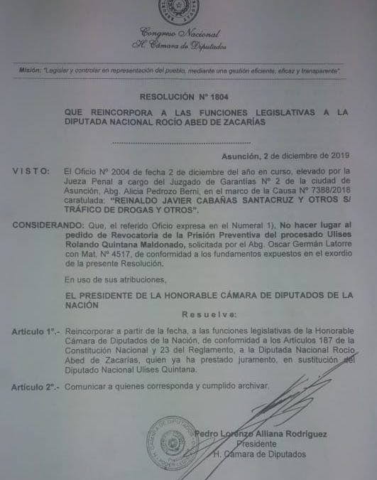 Pérdida de investidura de Ulises Quintana se trataría esta semana