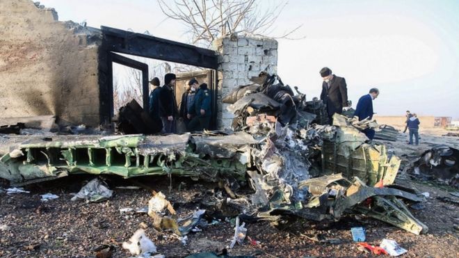 Confirman el fallecimiento de todos los pasajeros del Boeing 737 que se estrelló en Irán