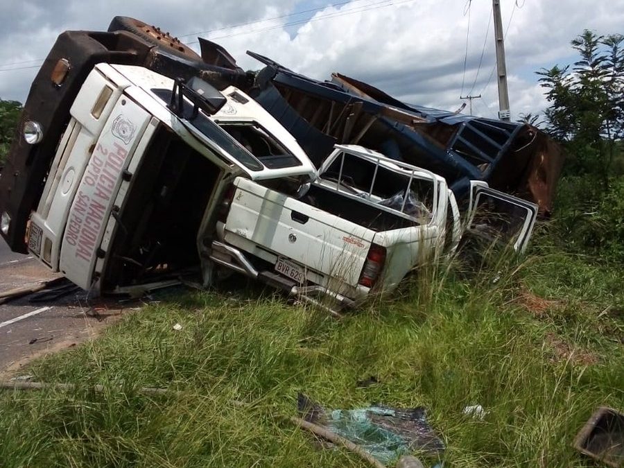 Camión de la Policía Montada ocasionó accidente