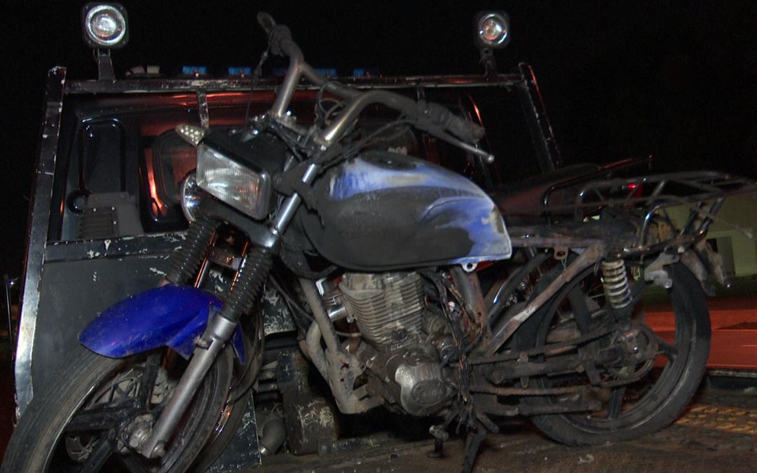 Incendió su motocicleta para no pagar multa por alcotest positivo