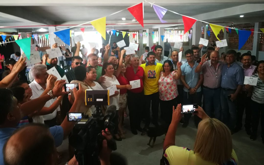 Familias recibieron certificados de ocupación en San Jerónimo