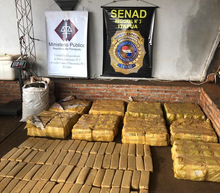 Senad incautó más de 400 kilos de marihuana en Itapúa