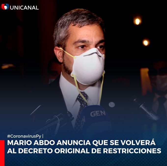Gobierno suspende obras civiles desde el miércoles y vuelve a endurecer medidas
