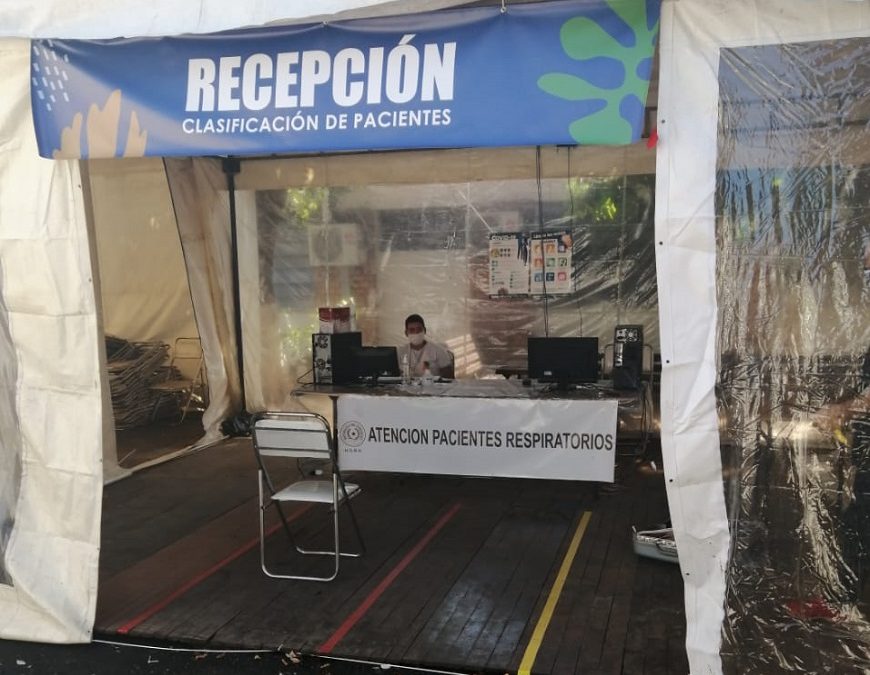 Hospital de Barrio Obrero destina un área exclusiva para pacientes respiratorios
