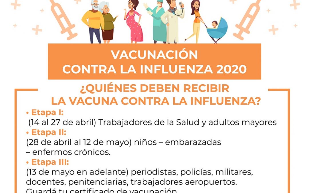 Salud lanza campaña de vacunación contra la influenza