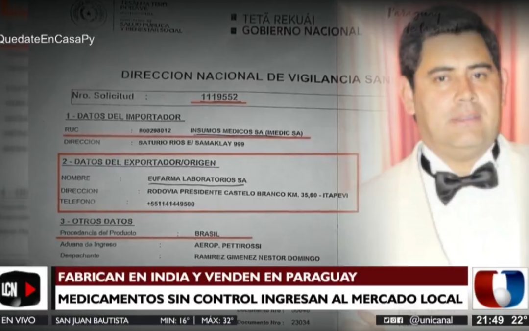 Facturas de medicamentos traídos de la India fueron falsificadas