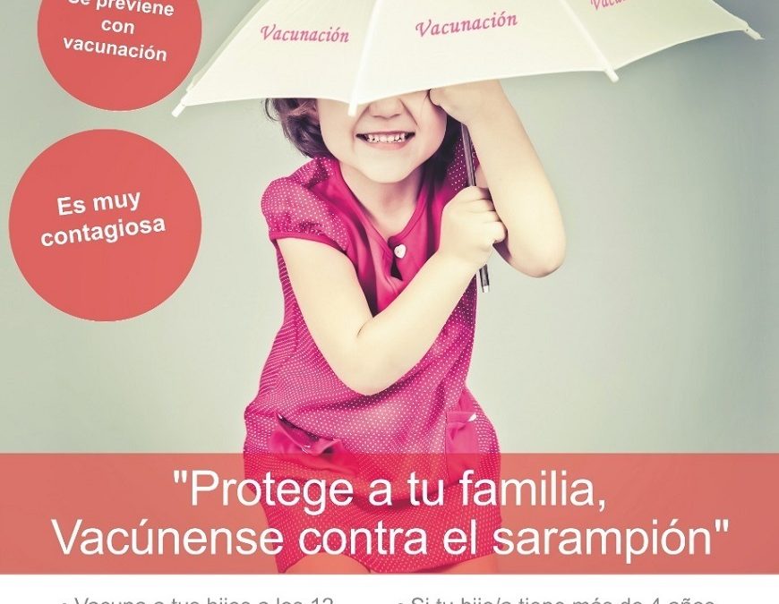 Salud insta a vacunar a niños contra el sarampión tras rebrote en países vecinos