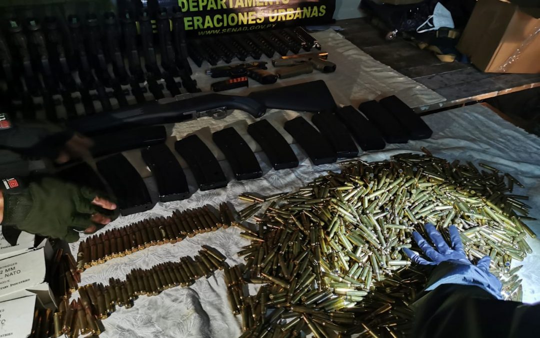 Detienen a cuatro personas con armamento militar en Luque
