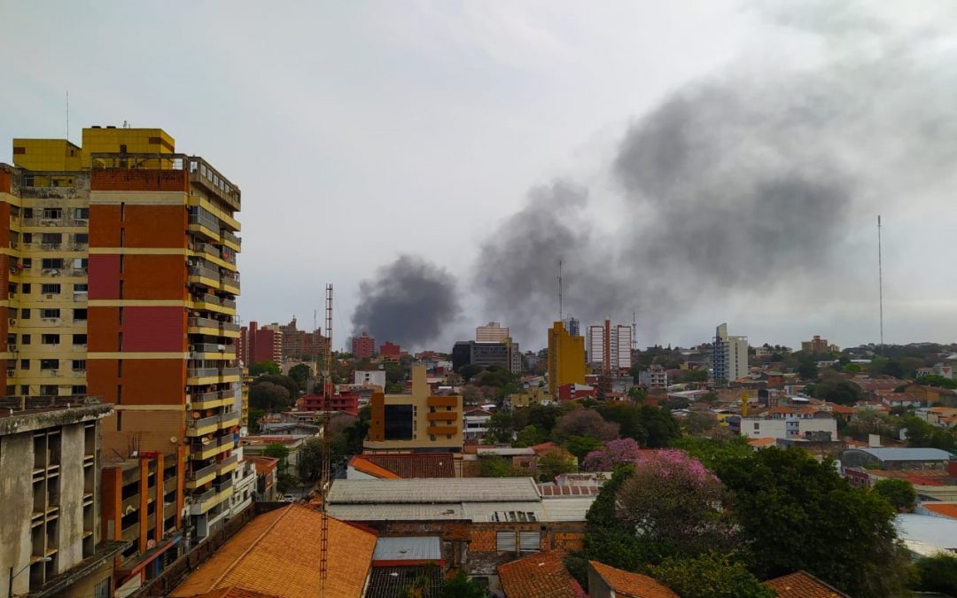 Bomberos de Sajonia reportan incendio de gran magnitud en la zona
