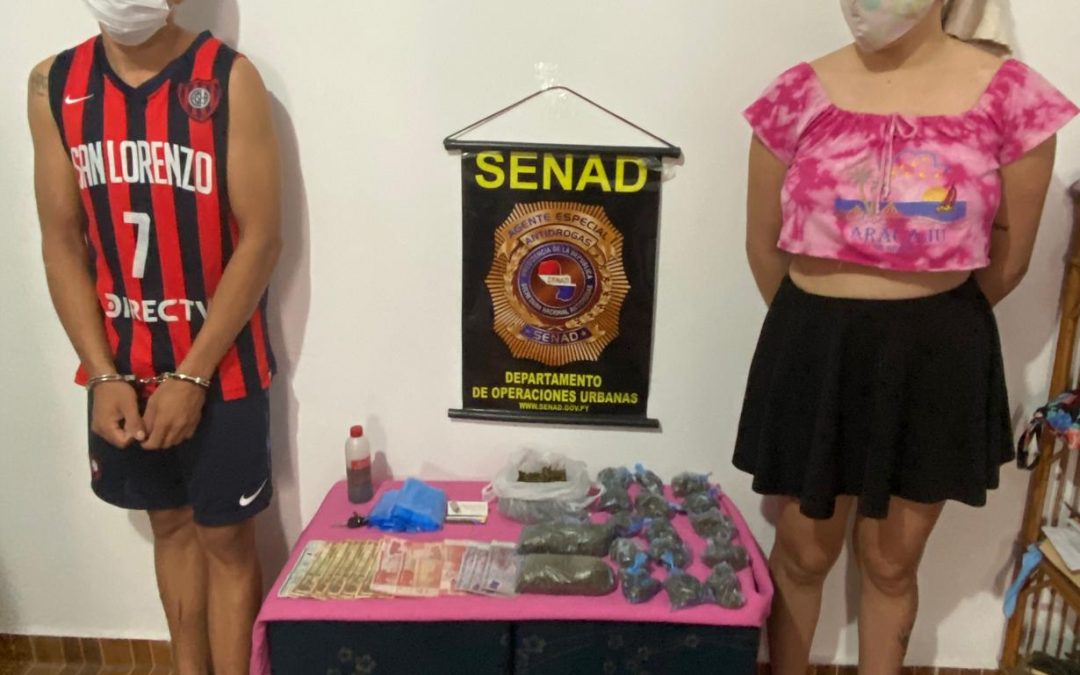 SENAD detiene a pareja que ofrecía drogas a través de redes sociales