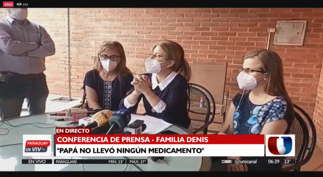 Hijas de Denis: “La vida de nuestro padre depende de ustedes”