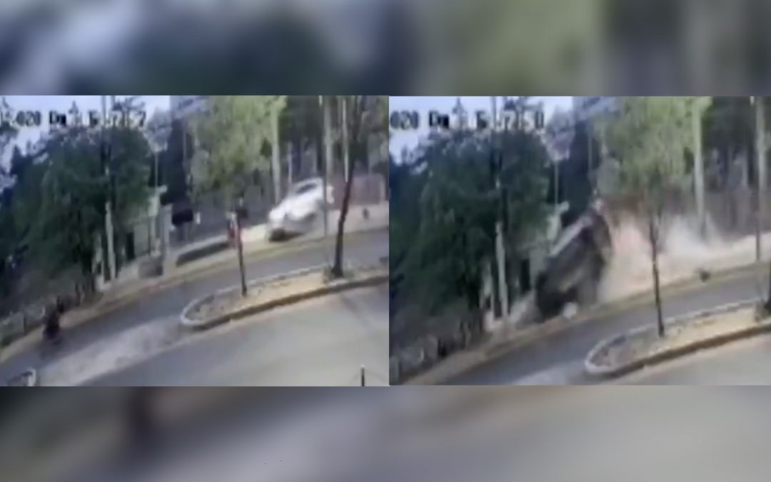 Circuito cerrado revela momento en que conductora atropella a joven madre