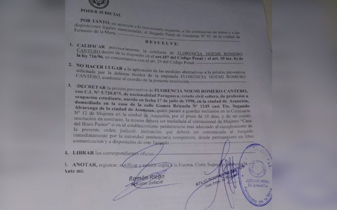 Prisión preventiva para conductora que atropelló y mató a joven madre