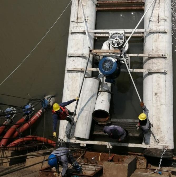 ESSAP prosigue con trabajos de instalación de bomba en Viñas Cué