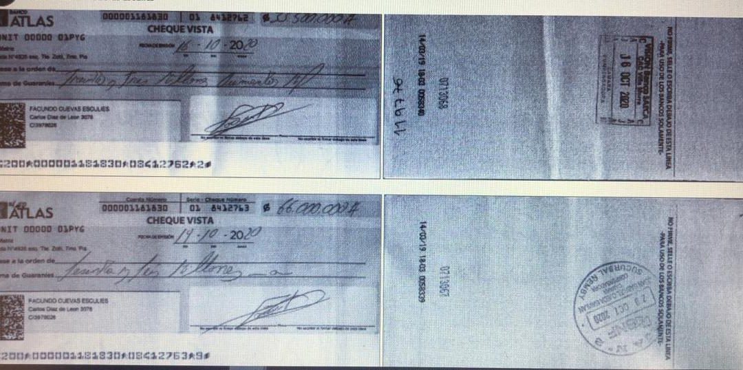 Robaron cheques y estafan a varios comercios