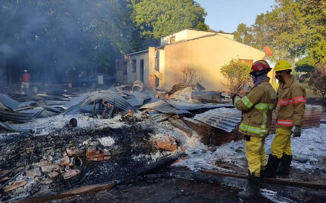 Adulto mayor muere tras incendio de vivienda en Caaguazú