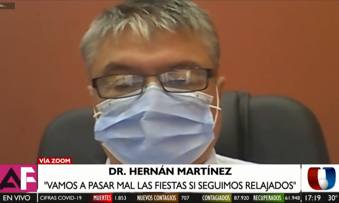 “Vamos a pasar mal las fiestas si seguimos relajados”, advierte médico