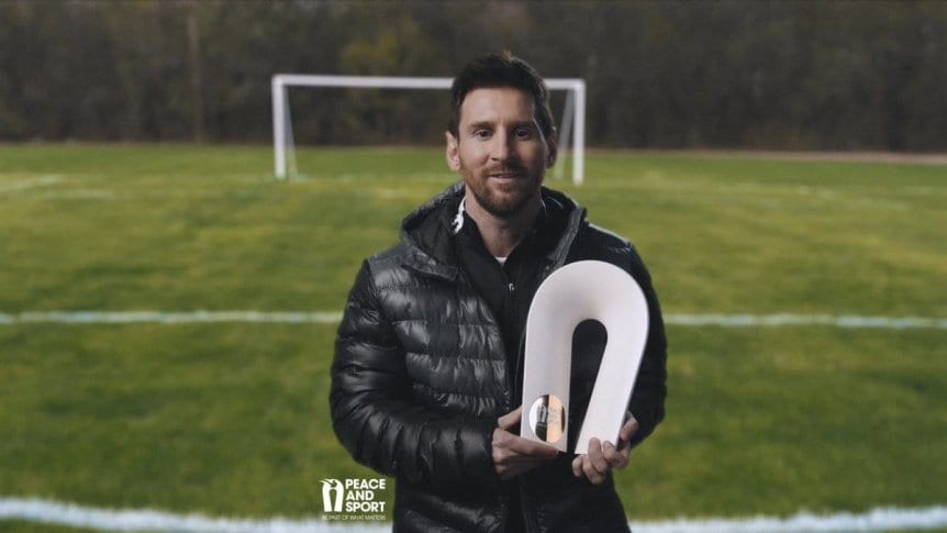 Messi fue designado como Campeón de la Paz 2020