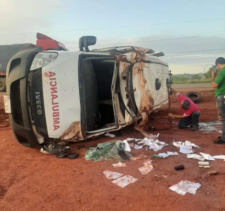 Paciente oncológica fallece tras vuelco de ambulancia