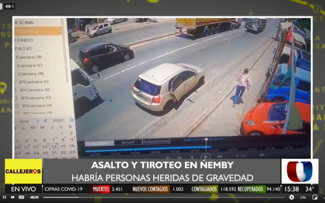 Dos violentos asaltos simultáneos en Ñemby
