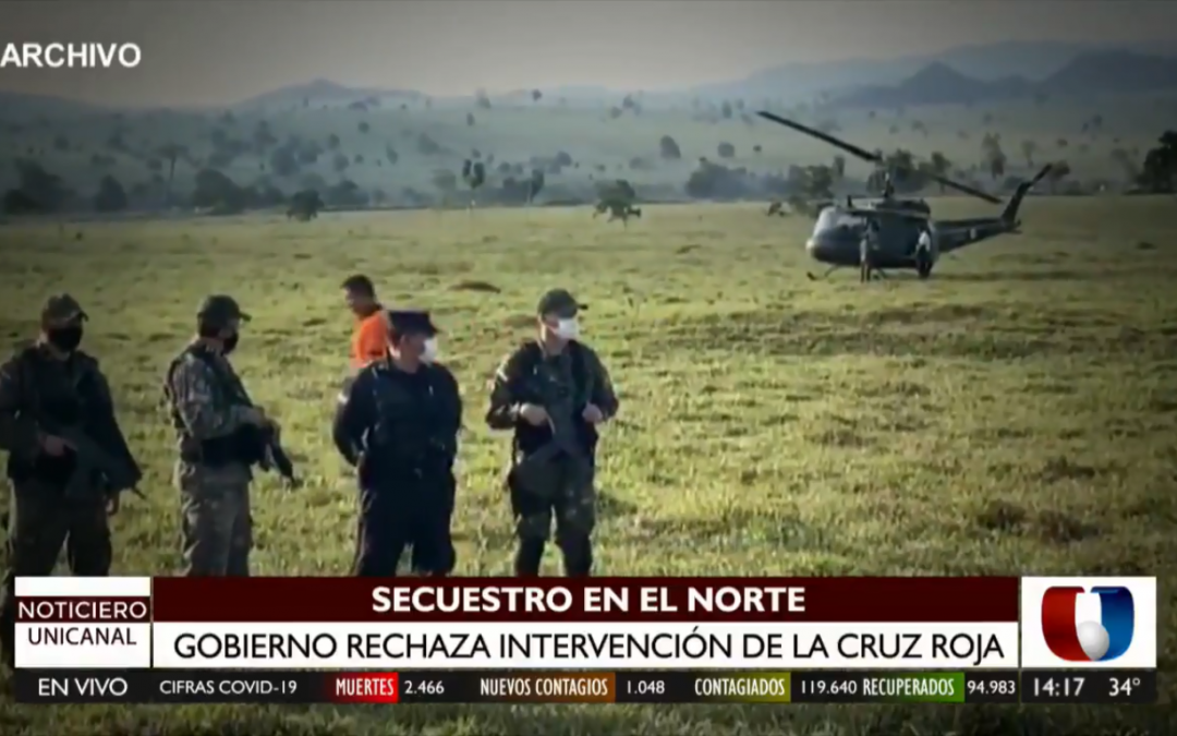 Secuestro en el Norte: Gobierno ratifica que no aceptará mediación de la Cruz Roja