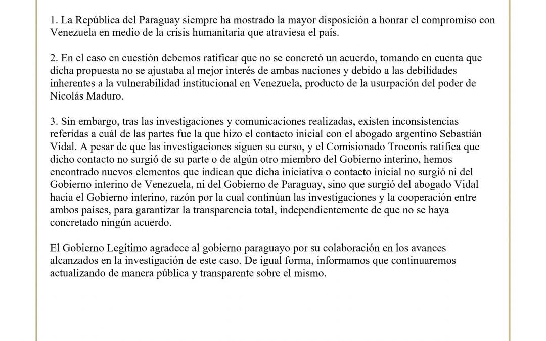 PDVSA: Guaidó y Villamayor se desentienden de Vidal