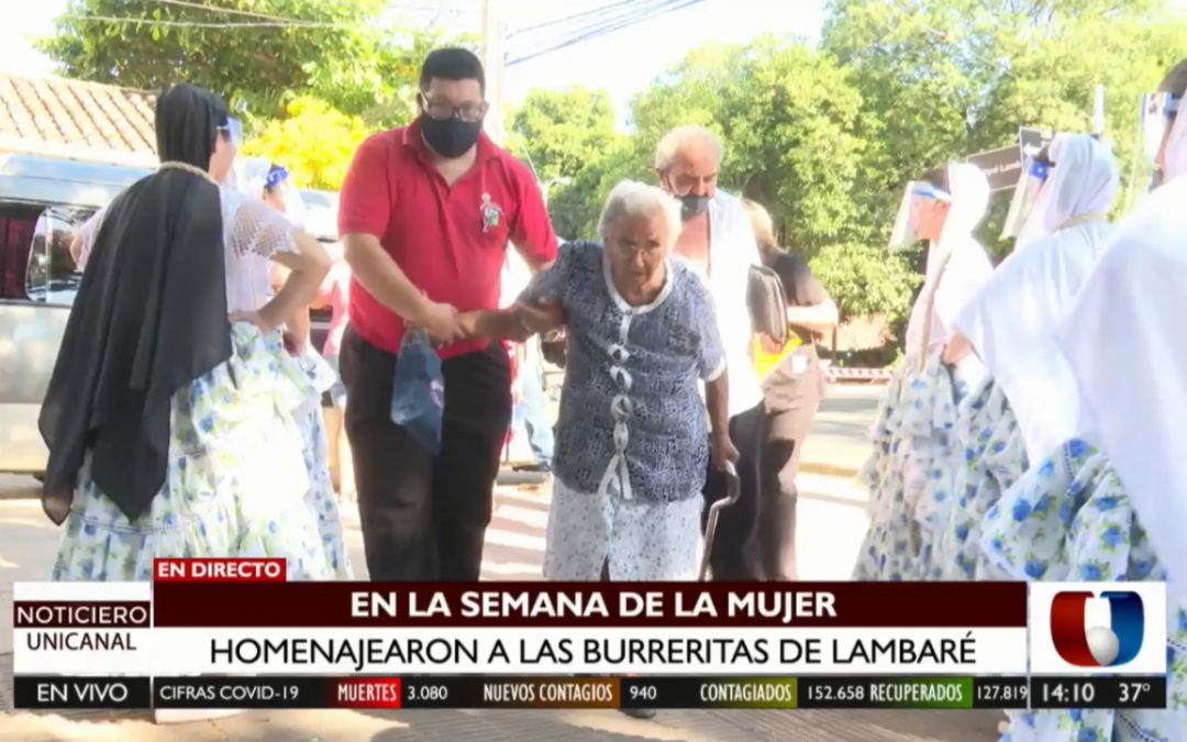 Homenajean a burreritas de Lambaré por el Día de la Mujer Paraguaya