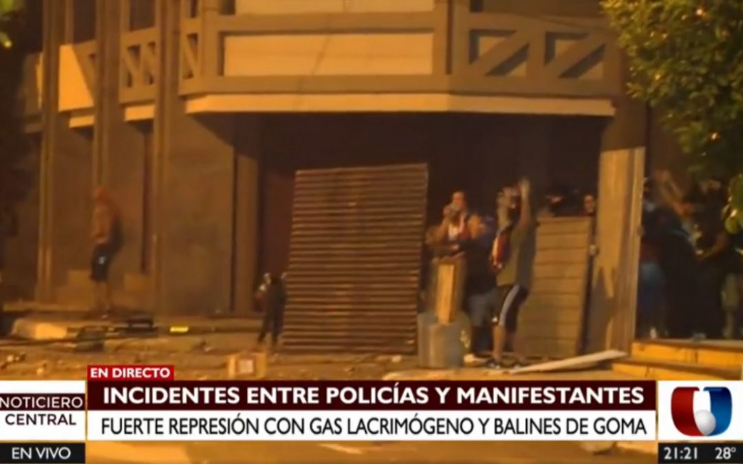 Continúan los incidentes, destrozos y reportan heridos en microcentro de Asunción