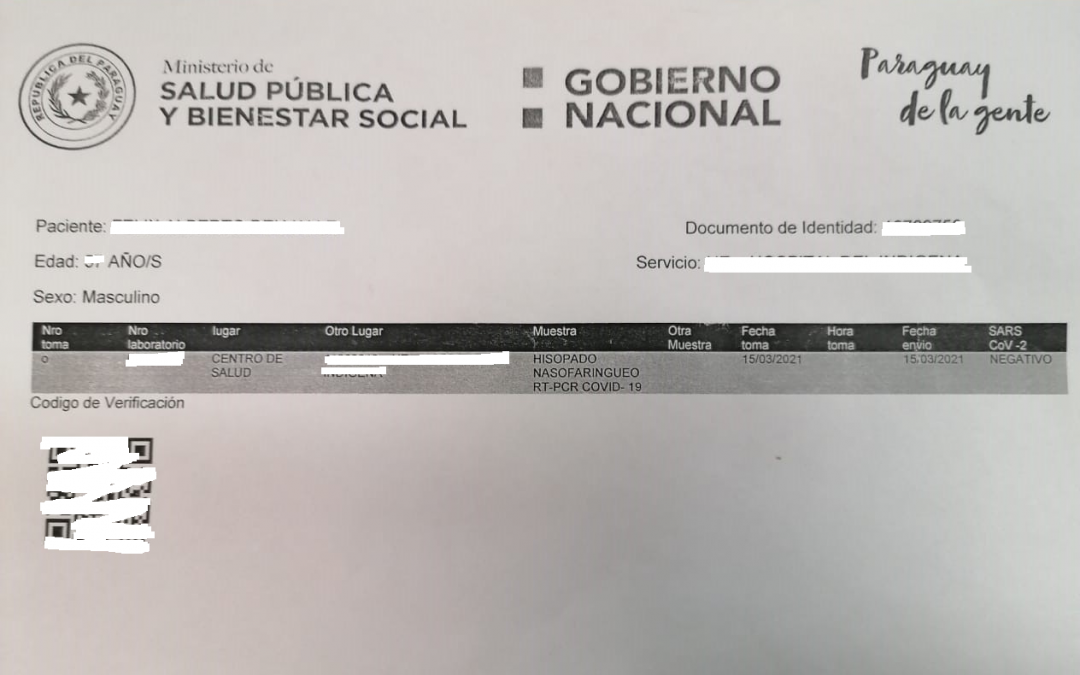 Pasajero adulteró datos de prueba de covid-19 para viajar