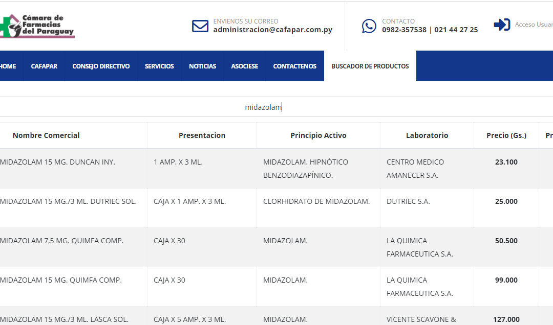 Habilitan portal para consulta de precios de medicamentos