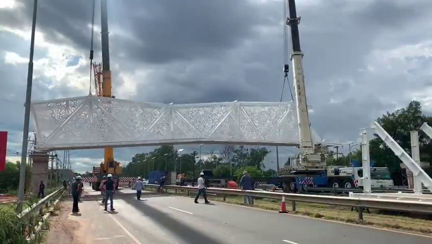 Pasarela de ñandutí: MOPC afirma que no se justifica el costo de la estructura