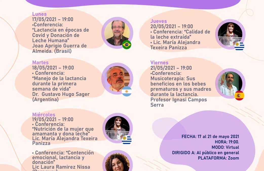 Invitan a participar de seminario virtual sobre lactancia materna en épocas de Covid-19
