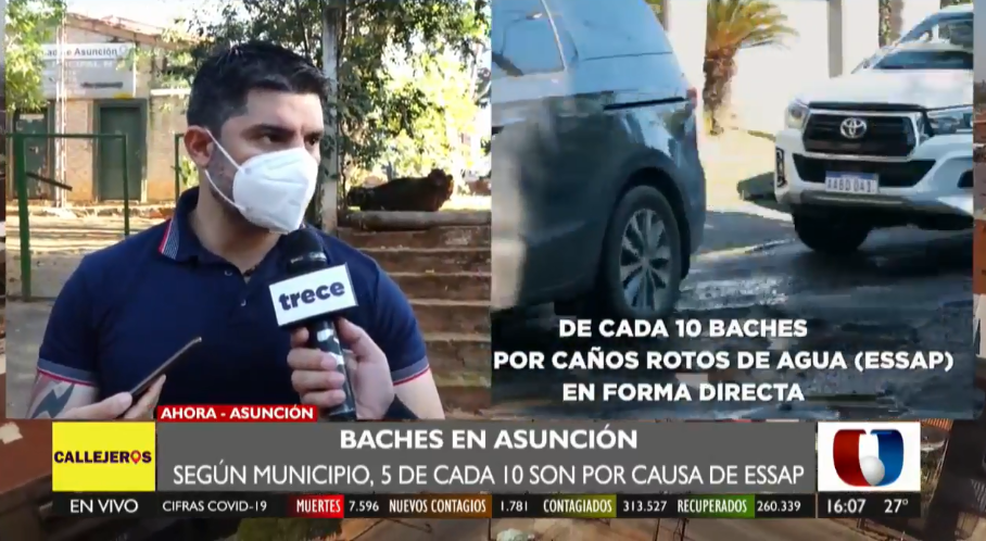Baches en Asunción: intendente culpa a la Essap de la situación