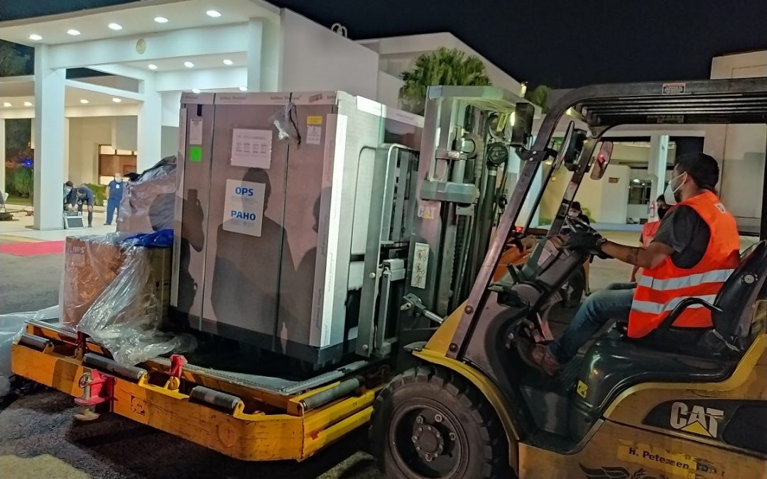 Arribó el tercer lote de Covax con 134.400 dosis de AstraZeneca