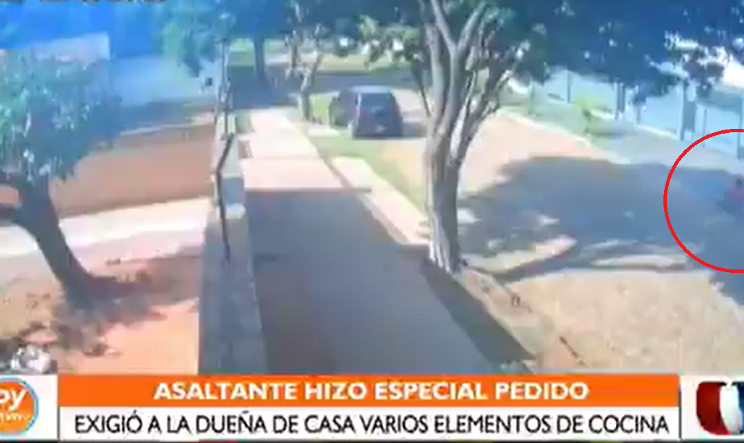Especial pedido: asaltante exigió elementos de cocina a la dueña de casa