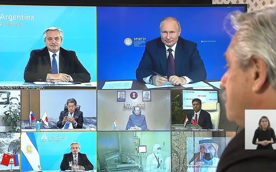 Presidente de Argentina anuncia llegada de vacunas Sputnik V para Paraguay