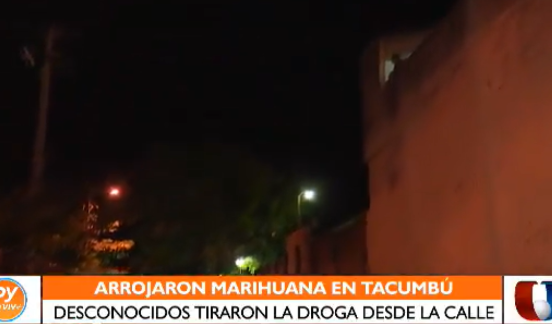 Arrojan marihuana en Tacumbú