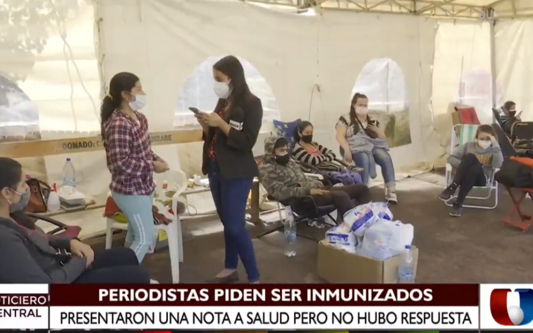 Periodistas solicitan ser inmunizados contra el Covid-19