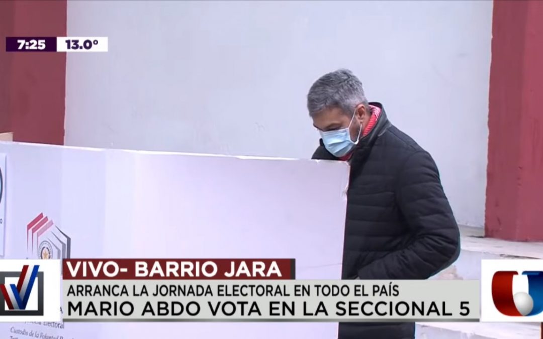 Internas: Mario Abdo Benítez votó al iniciarse la jornada electiva