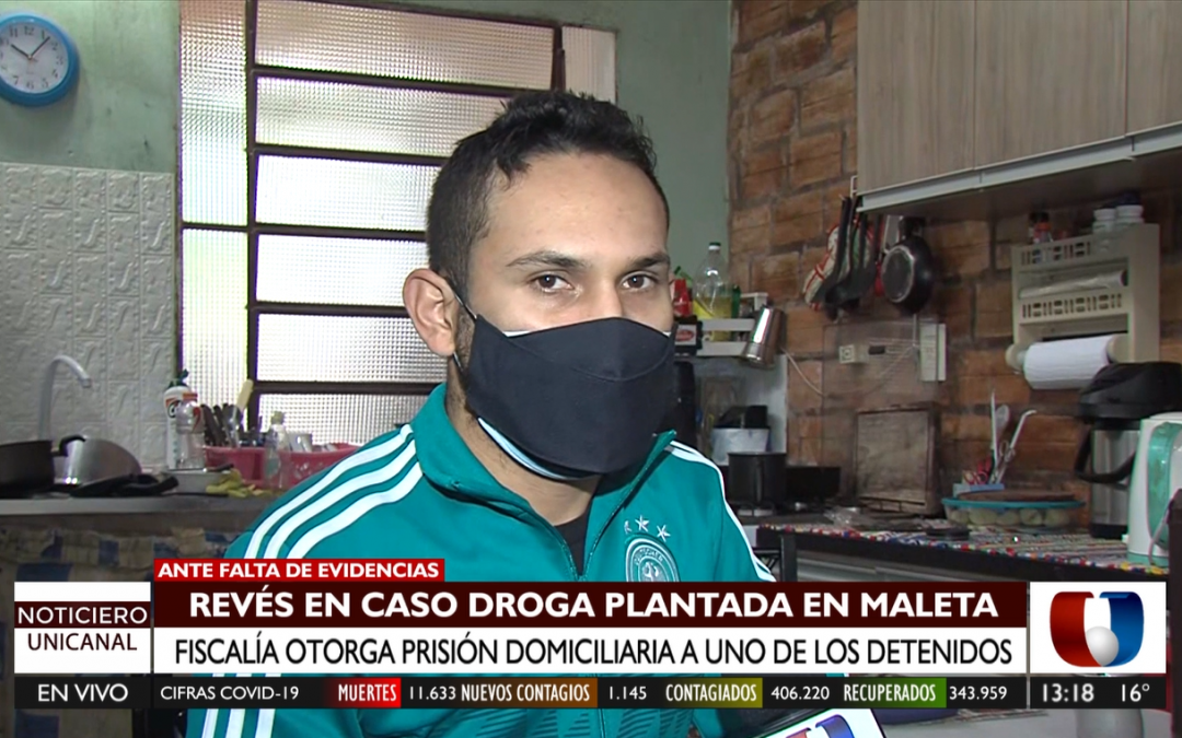 Caso droga en maleta: otorgan prisión domiciliaria a uno de los detenidos