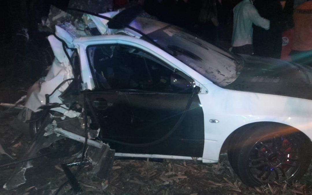 Presunta carrera clandestina termina en accidente fatal