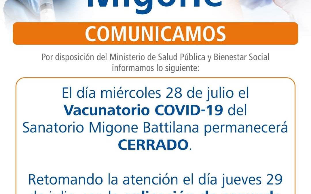 Vacunatorio del IPS Central estará cerrado este miércoles