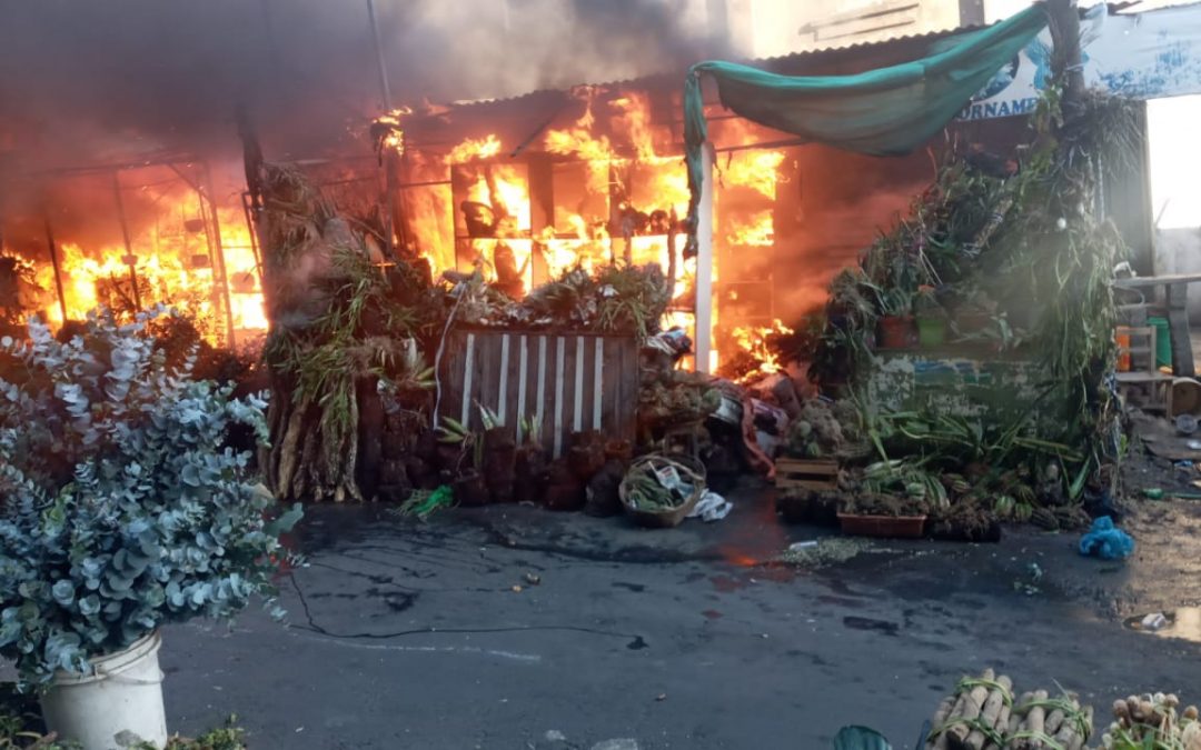 Mercado 4: se reportó incendio de gran magnitud en “Paseo de los Yuyos”