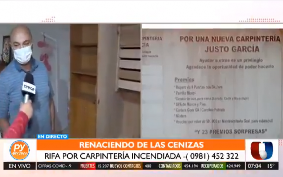 Renaciendo de las cenizas: realizan actividad benéfica en favor de carpintería incendiada