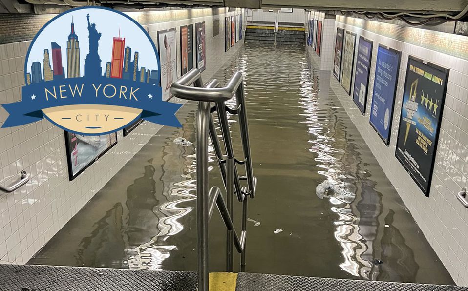 Huracán Ida deja New York bajo agua