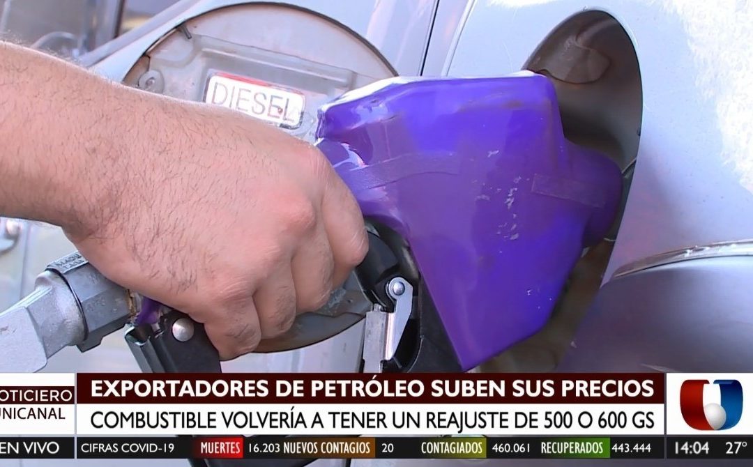 Precio del combustible aumentaría entre G. 500 a G. 600