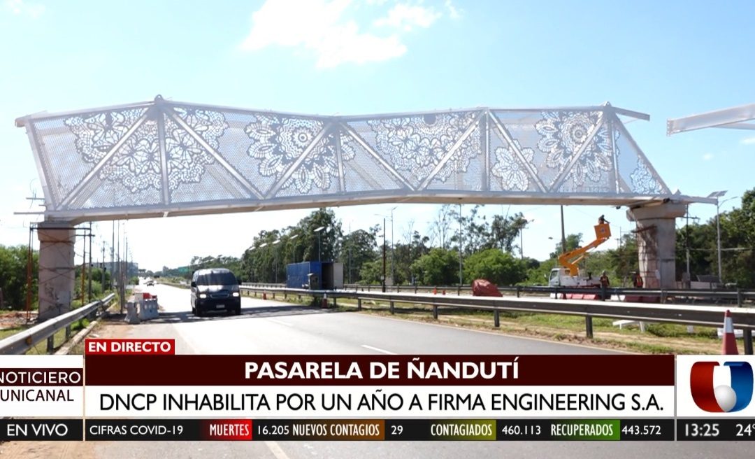 Por un año, suspenden a la firma Engineering por pasarela de ñanduti