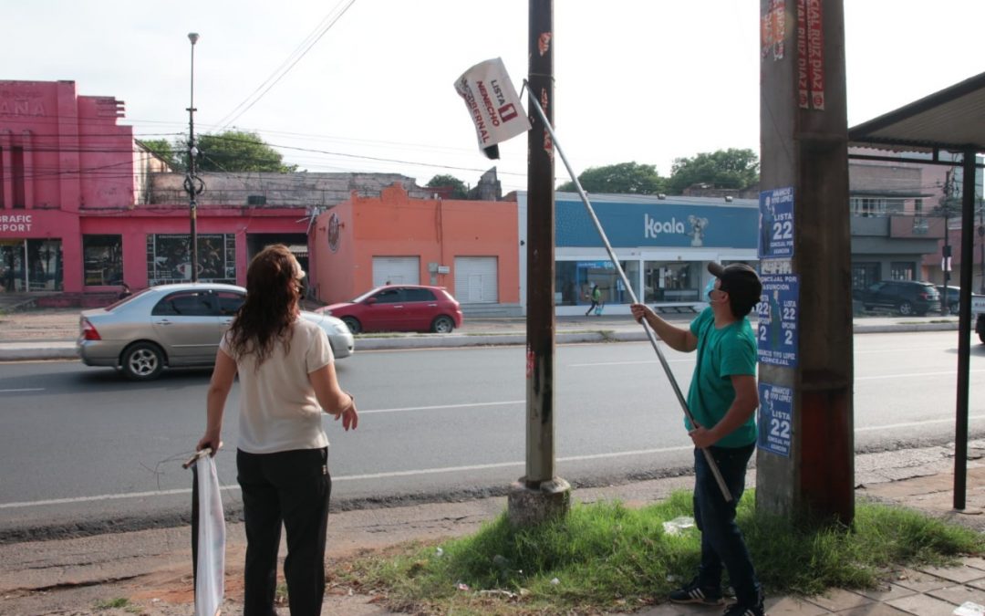 Fiscalía Electoral elimina propaganda política extemporánea