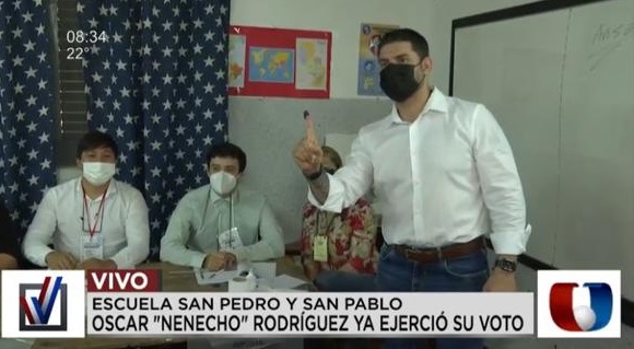 Municipales: “Debemos elegir en paz”, afirmó Óscar Rodríguez tras sufragar