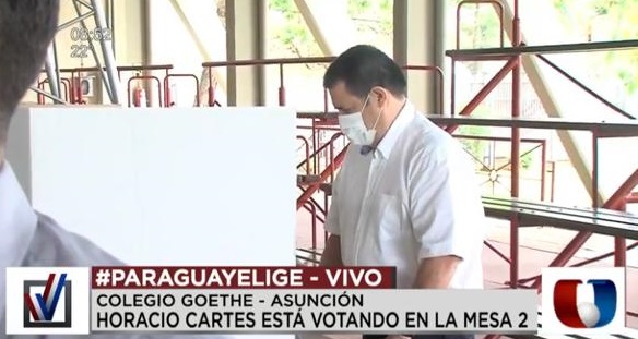 Horacio Cartes votó y dijo: “Hoy es el día del pueblo, ellos eligen”